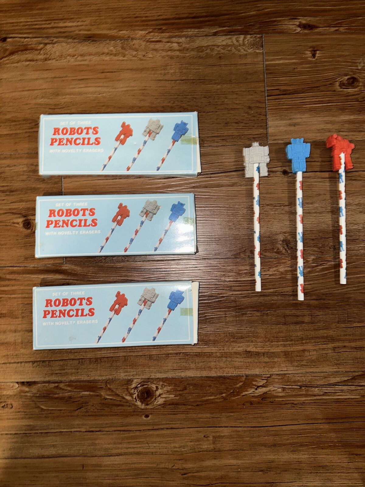 9 Rare Vintage Transformers Robot Pencil Topper Eraser Mini Figure Lot 1985 80s