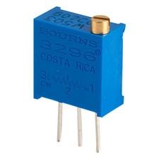 Image of Bourns 3296W-1-503LF 50K 10% Potentiometer Cermet Trimming 3/8" 0.5W