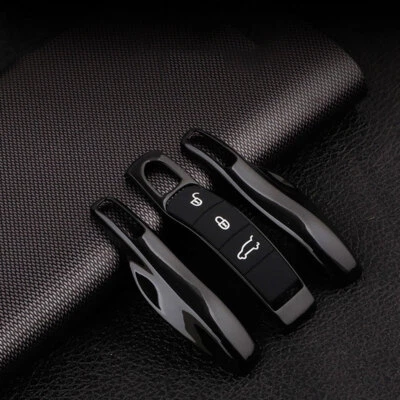 3X UK Black Remote Key Cover Case Fob For Porsche Panamera Cayenne Macan