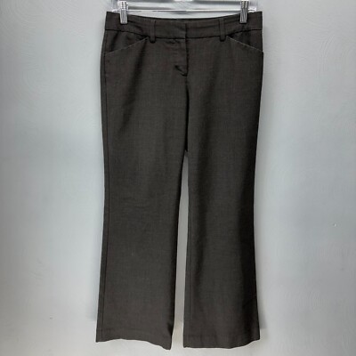 Express Editor Gray Mid Rise BootCut Pants 28x31 Size 2 Business Professional