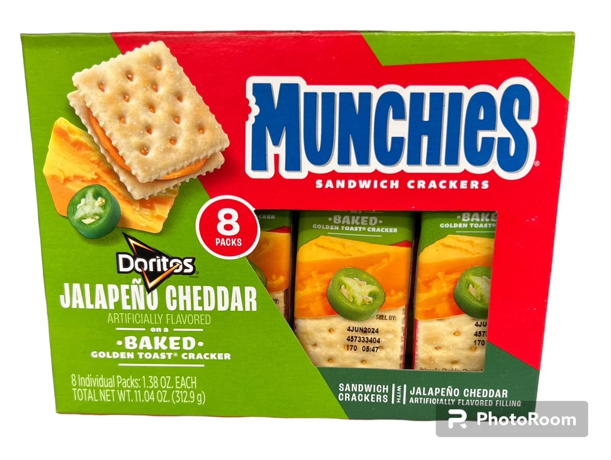 Munchies Doritos Jalapeno Cheddar Cheese Sandwich Crackers,