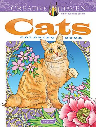 Creative Haven Cats Coloring Book by Marty Noble NEW - Image 5