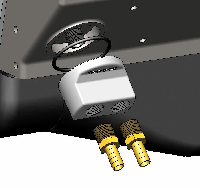 Kit de reubicación de filtro de aceite de motor universal Derale 15748 con puertos NPT de 1/2" Foto 4 de 4