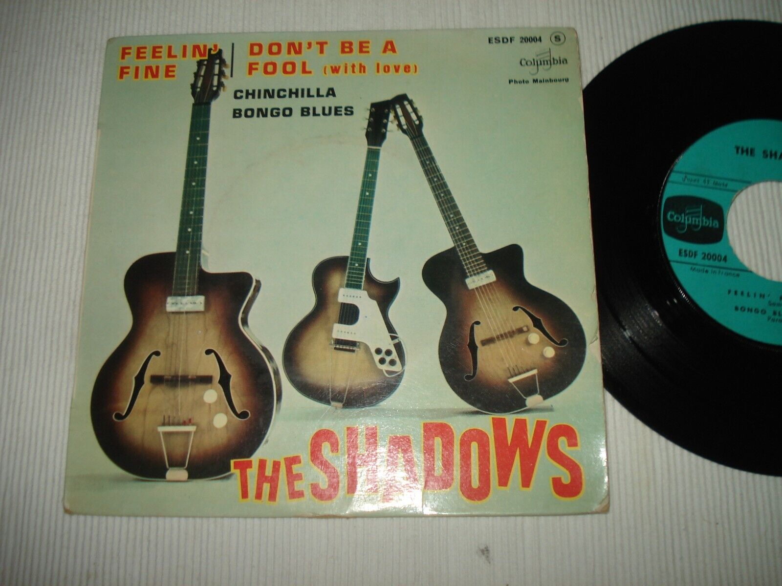 B10 / The Shadows - Feelin' Fine - EP - Columbia ESDF 20004 S - Fr 1960 EX/EX