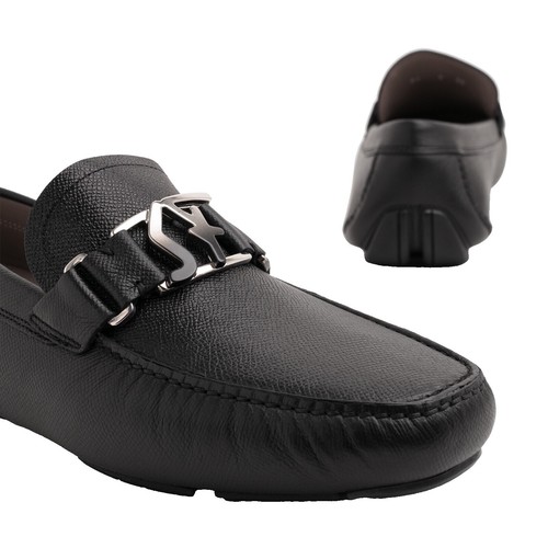 Salvatore Ferragamo Parigi Calf Suede Woven Driver Moccasins 