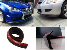 Btr Front Bumper Lip Spoiler Skirt Rubber Protector 2.5m Fit Bmw Benz Chevy