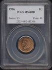 1906 Indian Cent PCGS MS 64 RD *RED*