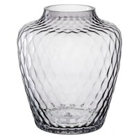 Leonardo Giulia Vase Blumenvase Dekovase Kalk-Natron-Glas Grau-Transparent H39Cm