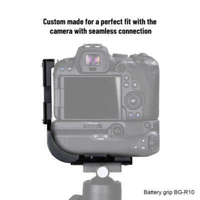 L-bracket for Canon EOS R5/R6/R5C with battery grip BG-R10 & R5 II with BG-R20