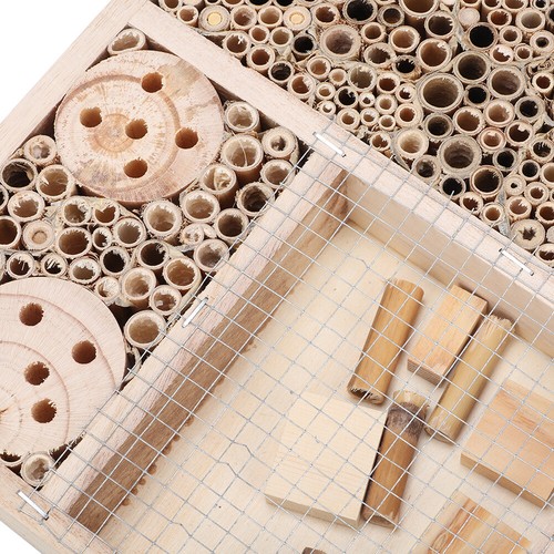 Wooden Insect Bee House Wood Bug Room Hotel Shelter Garden Decor Nests Box AC - Picture 10 of 10