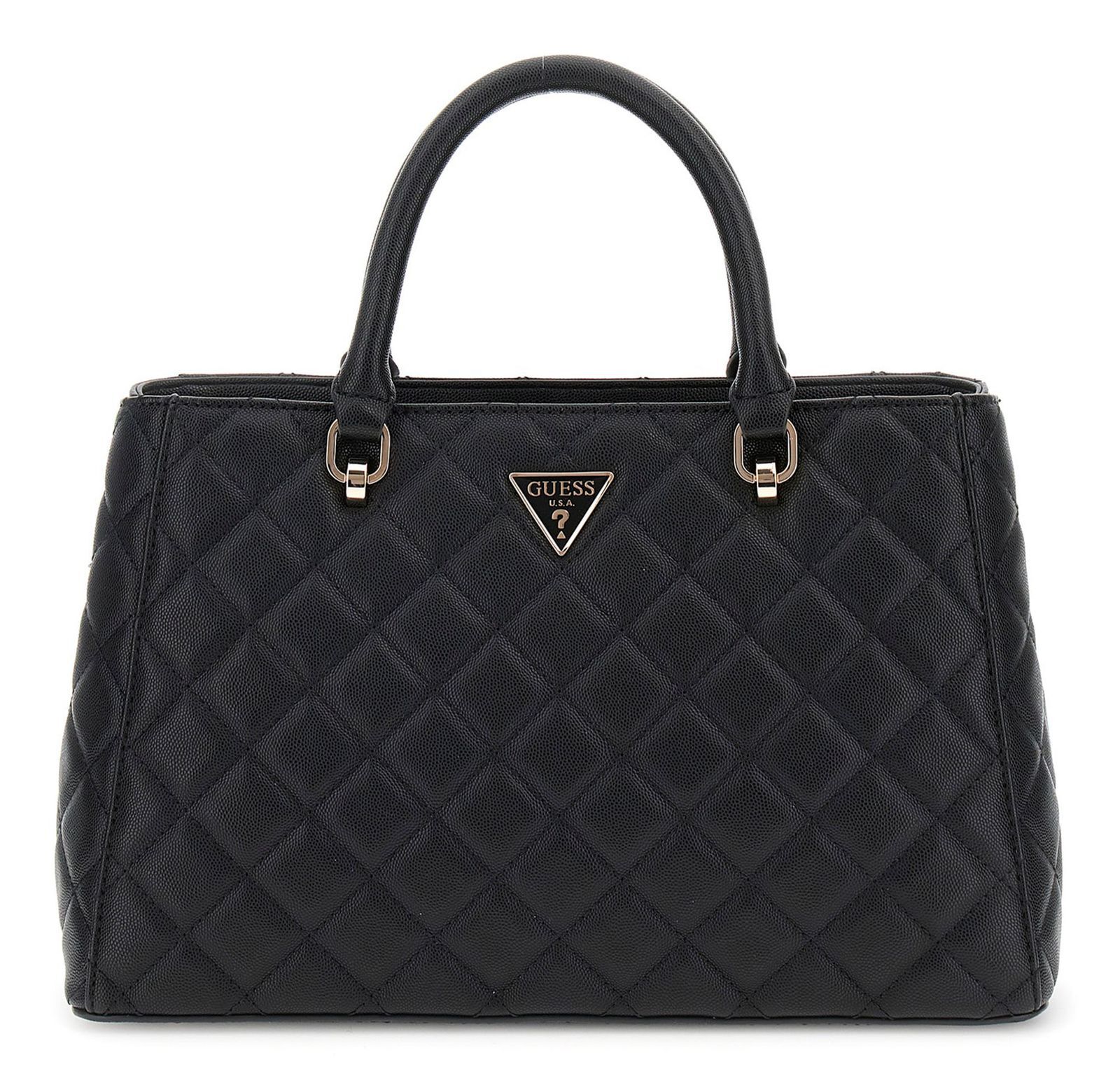 GUESS handbag Eco Carly Girlfriend Satchel Black