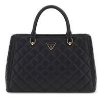 Guess Eco Carly Girlfriend Satchel Handtasche UmhäNgetasche Tasche Black Schwarz