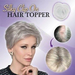 Women Natural Full Cover Silky Clip On Hair Topper Hair Extension