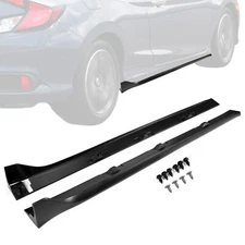 For Honda Civic Sedan 2016-2021 Type-R Side Skirt Extension Splitter Lip Pair