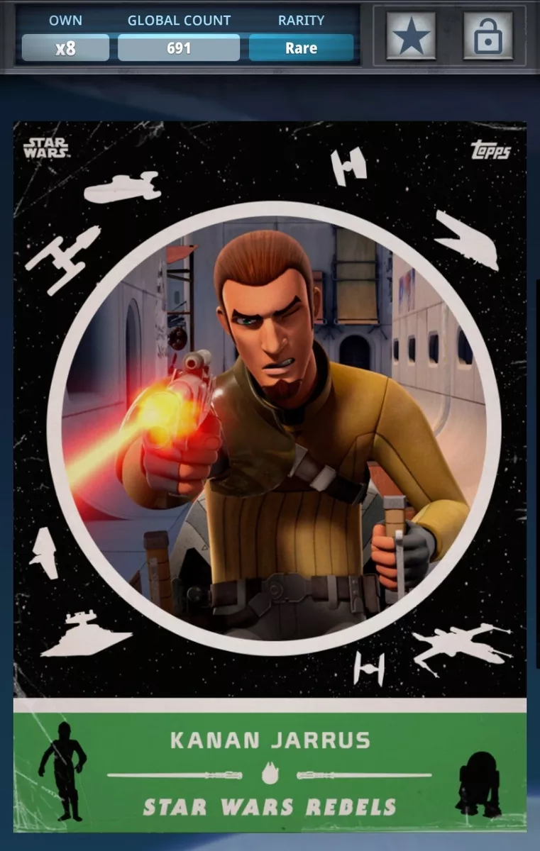 Kanan Jarrus (E) Card - Star Wars Trading Card Game