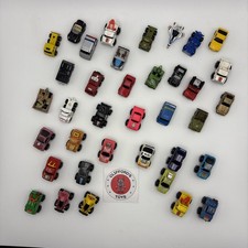 Vintage Micro Machines Road Champs Funrise Lot Of 36 Trucks Cars Military Plane