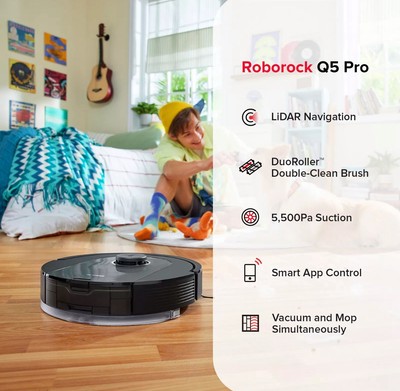 Roborock Q5 Pro (Robot only) 12 Hrs, 18 hrs, And 115 Hrs