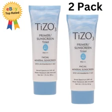 2 Pack ,TIZO 3 Facial Mineral Sunscreen Tinted SPF 40 1.75 oz