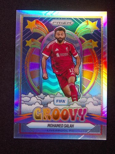 2025-26 Panini Prizm FIFA Mohamed Salah #2 Groovy Case Hit SSP