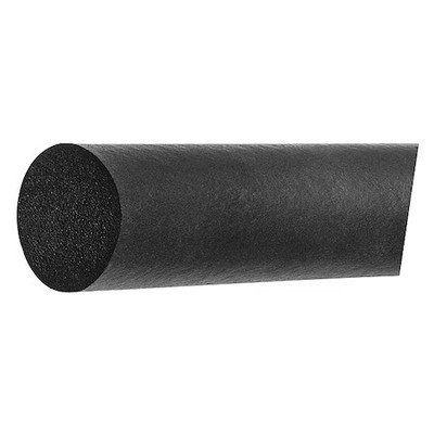 Foam Cord, 100 Ft. L, 1/8'' Dia., Black,  Zusa287125-100