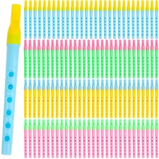 120 Pcs Kids Musical Recorder Bulk 6 Hole Recorder Instrument Plastic Flute f...
