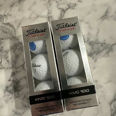 Titleist HVC-100 Golf 6 Balls / 2 Sleeves - Made in USA; Company Logo