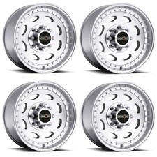 Set 4 16 Vision 81 Heavy Hauler Machined 16x6 Wheels 8x6.5 8x165.1 0mm Rims