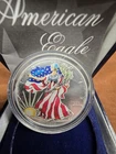 1999 American Eagle Silver Dollar Colorized 1oz .999 BU w/ Original Box and COA