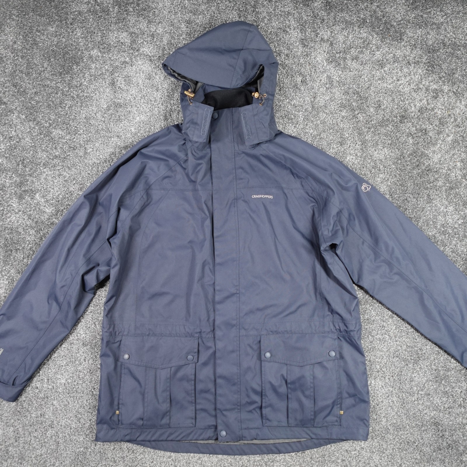 Craghoppers Aquadry 15000 Mens Waterproof Hooded Jacket Size XL Blue