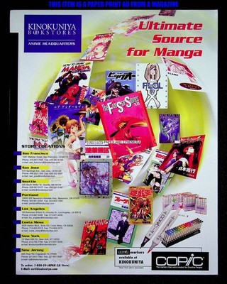 Kinokuniya Bookstore Copic Markers Five Star Story 2003 rint Magazine Ad Poster