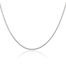 925 Sterling Silver 1.95mm Cable Rolo Link Chain Necklace