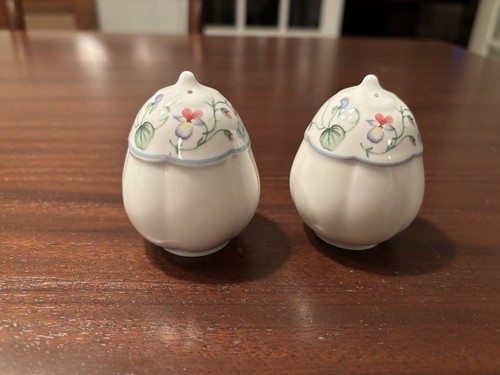 Villeroy and Boch West Germany Mariposa Salt and Pepper Shaker Set Excellent - Picture 2 of 7