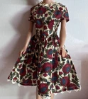 Vintage Barbie Floral Casual Dress Handmade Rickrack