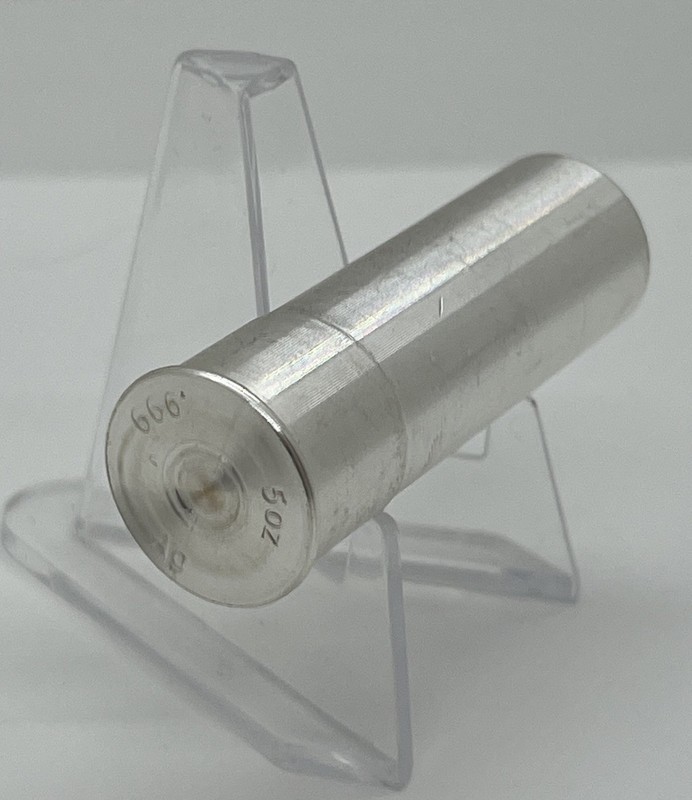 5 oz Silver Bullet Shotgun Shell 12 Gauge - .999 Fine