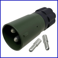 Nato Stecker 2 polig + 2x Lötkontakte 35mm² für 12V / 24V 160A  bis max. 400A