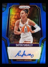 Satou Sabally Auto Blue Prizm 54/75 2025 Panini WNBA Prizm Basketball Mercury