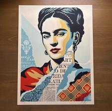 Serigrafía numerada firmada por Shepard Fairey Obey FRIDA KHALO XX/550