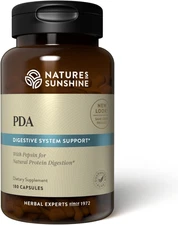 Nature's Sunshine PDA Combination, Digestive Enzyme Support, 180 Capsules