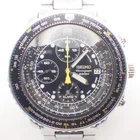 *EXC+++* Seiko Flightmaster Chronograph 7T62-0EB0 Vintage Quartz Watch Black H15