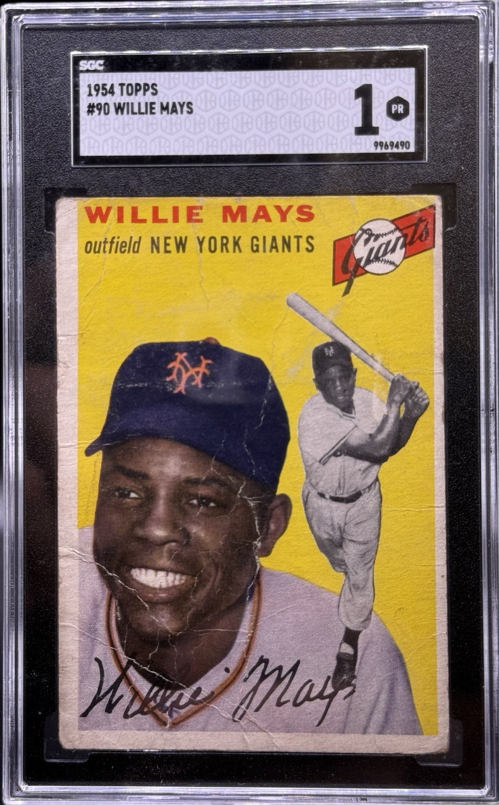 1954 Topps Willie Mays #90 Graded SGC 1 SF Giants PSA
