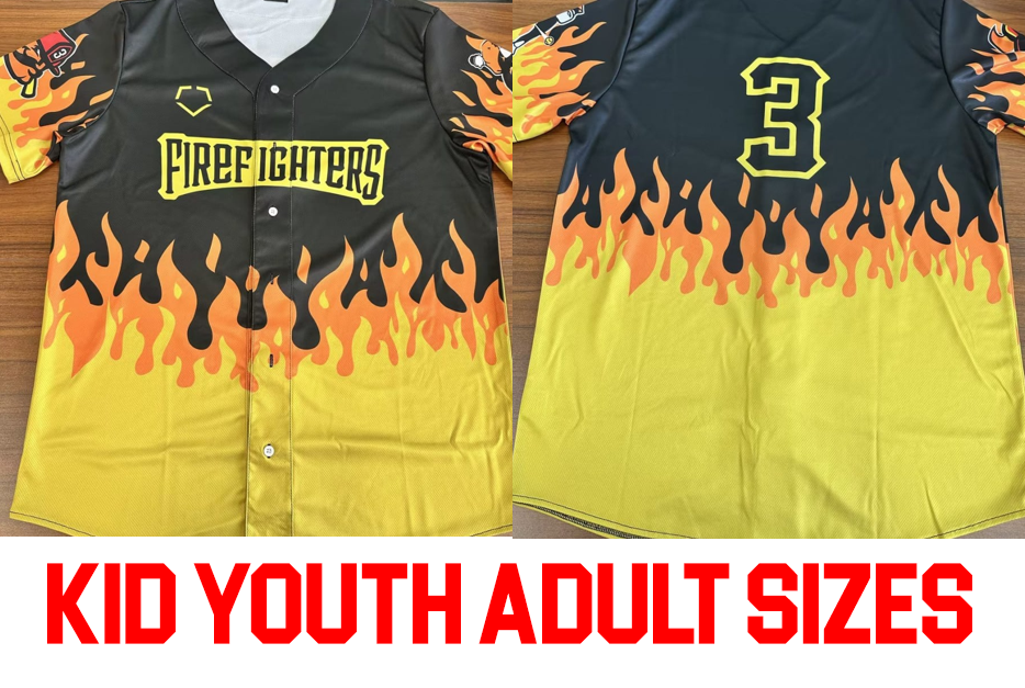 The Firefighters NUMBER 3 baseball jersey All sizes JJ6338