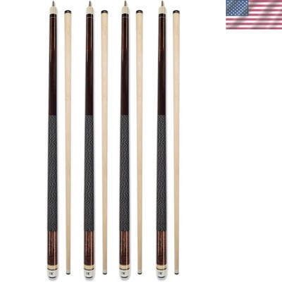 Set of 4 Pool Cues New 58'' Billiard House Bar Pool Cue Sticks