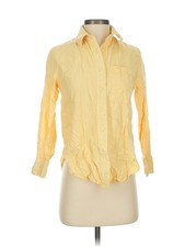 Crescent Women Yellow Long Sleeve Blouse XS