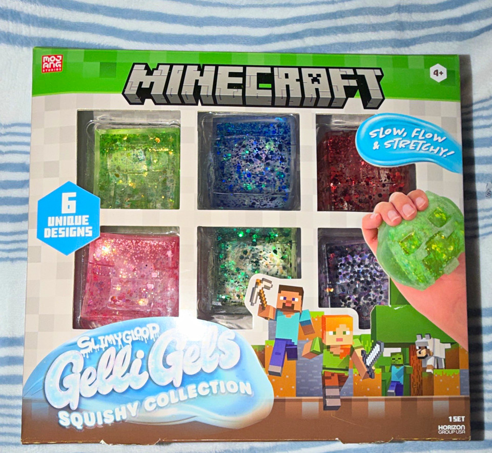 Minecraft Gelli Gels Squishy Collection Set of 6