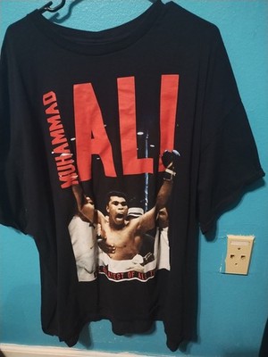 Muhammad Ali Mens 3XL Black Short Sleeve Crew Neck T-Shirt GOAT