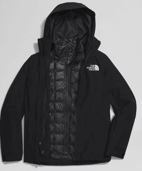 The North Face ThermoBall Eco Triclimate Jacket Women's Black Snow XL XXL