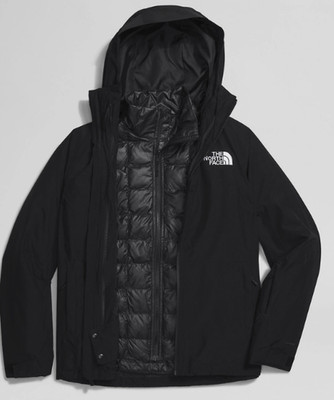 The North Face ThermoBall Eco Triclimate Jacket Women's Black Snow XL XXL
