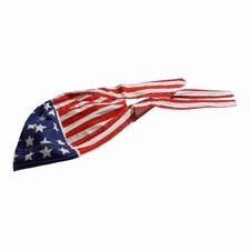 NWOT American Flag Bandana Headwrap Skull Cap Dorag Motorcycle Hair Patriotic