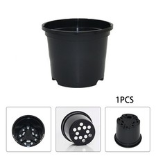 Practical Flowerpot Plant Pots Black Daisy Herbs Mint Orchid Part Plastic