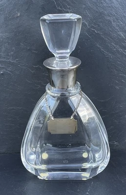 Whiskey Karaffe, Gebr. Deyhle, Montur 925 Silber, 27 cm hoch (G 551) - Bild 1 von 4